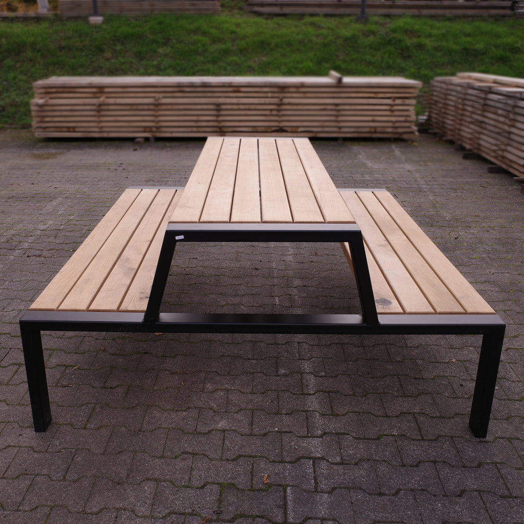 Gartentisch Set "Rhein" Gruppensitzbank für den Garten und öffentliche Plätze